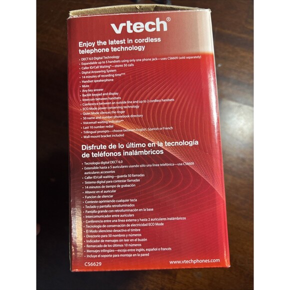 VTech CS6629 Single Line Phone (Pre-Owned, Original Box) Verified Working - Picture 12 of 14
